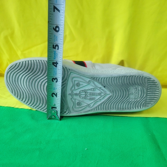 GUCCI ACE LEATHER LOGO STRIPES SNEAKER MEN'S - Picture 8 of 15